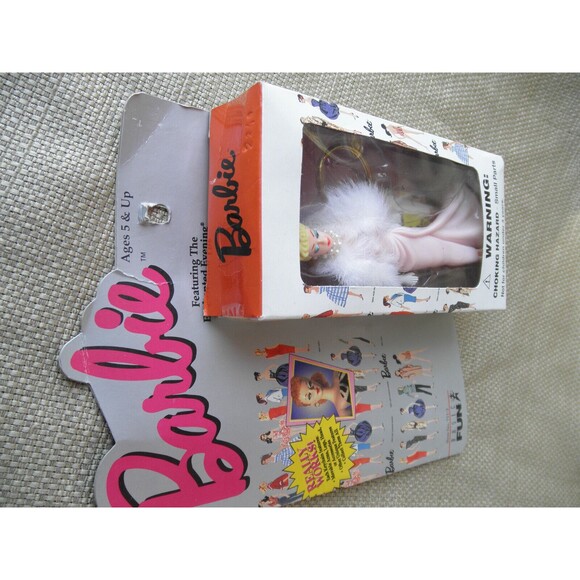 NEW VINTAGE 1996 by BASIC FUN,ENCHANTED EVENING BLONDE BARBIE DOLL KEYCHAIN (4") - Picture 5 of 9